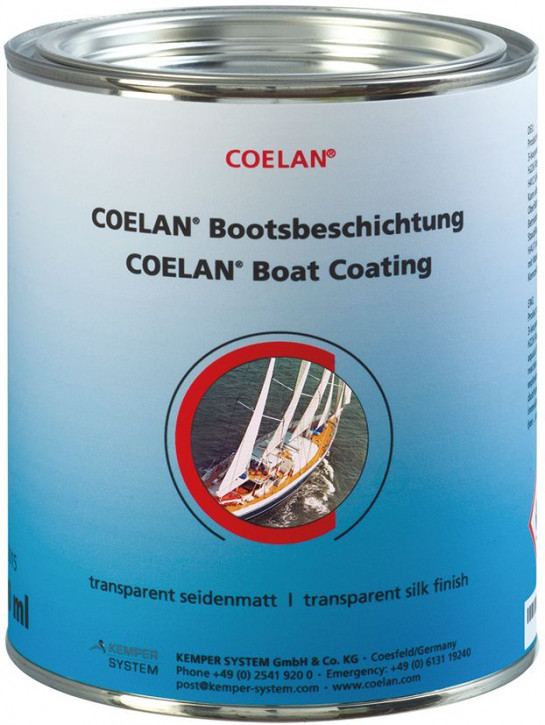 Coelan Bootsbeschichtung Farblos Seidenmatt 375ml.