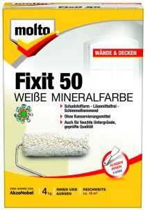 Molto Fixit 50 Weiße Mineralfarbe 4kg