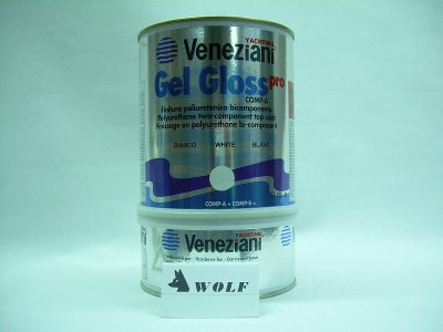 Gel-Gloss-Pro blu fondale (blau) 750 ml  2-K.PU Bootslack