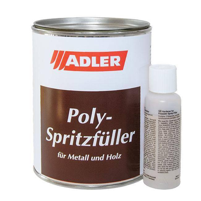 Adler Polyspritzfüller Grau 1,5kg + Härter